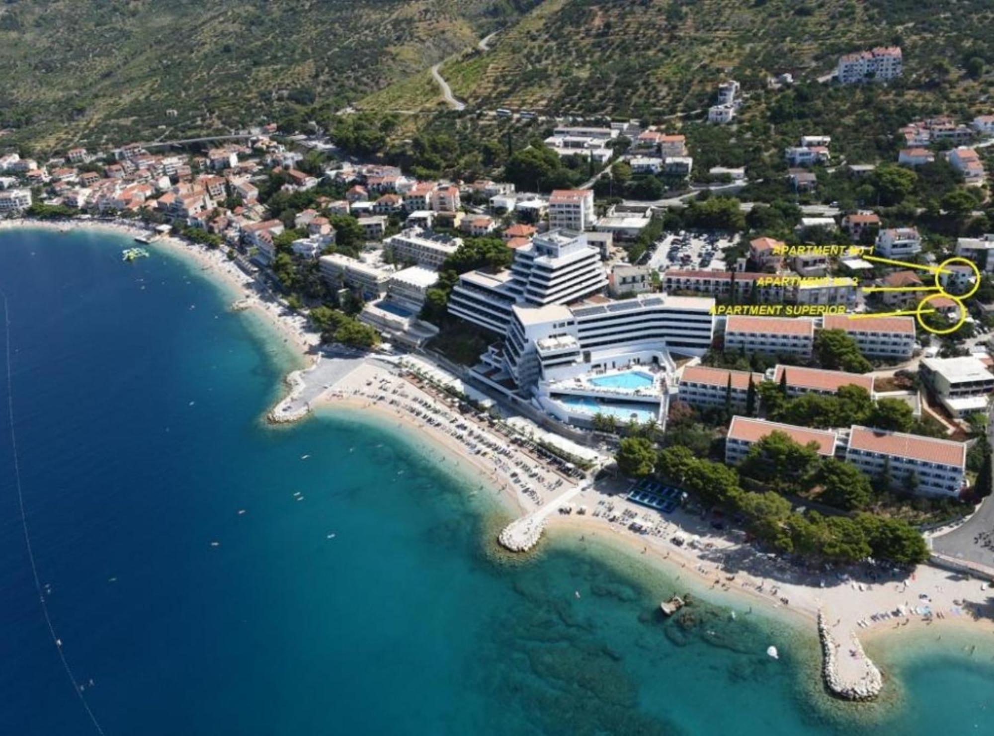 Apartments Roscic Podgora Bagian luar foto